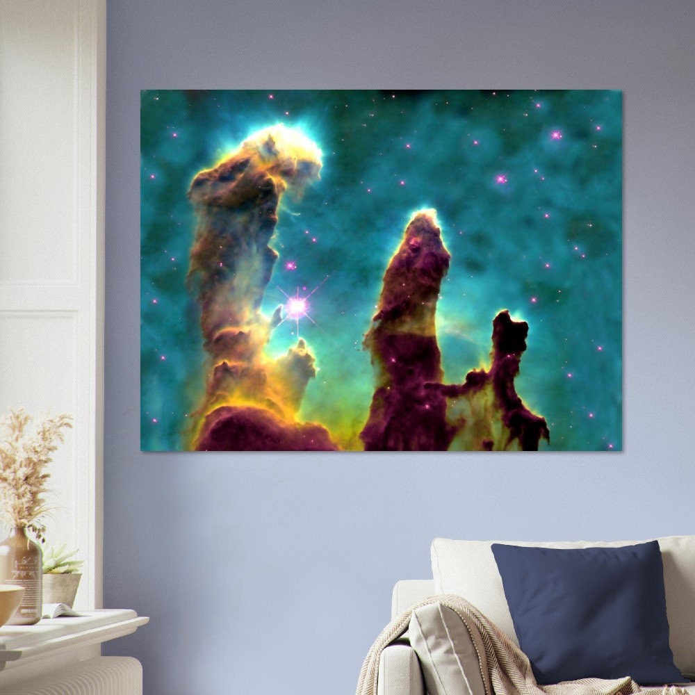 Pillars of Creation Poster, Famous Nasa Photo Print From 1995, Eagle