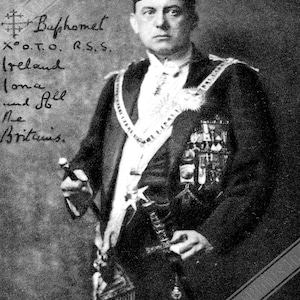 Aleister Crowley Print Famous Occultist,  UK EU USA Domestic Shipping