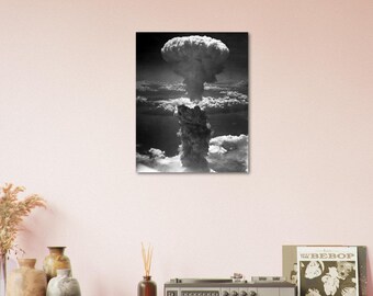 Hiroshima Poster, Hiroshima Nagasaki Mushroom Cloud, Vintage Photo