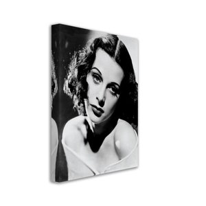 Hedy Lamarr Canvas, Most Beautiful Ever To Appear In Films, Vintage Photo - Iconic Hedy Lamarr Canvas Print - Hollywood Silver Screen Star