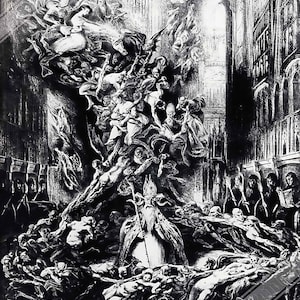Witches Sabbath Poster - Louis Boulanger - The Round Of The Sabbath - Witches Sabbath UK, EU USA Domestic Shipping