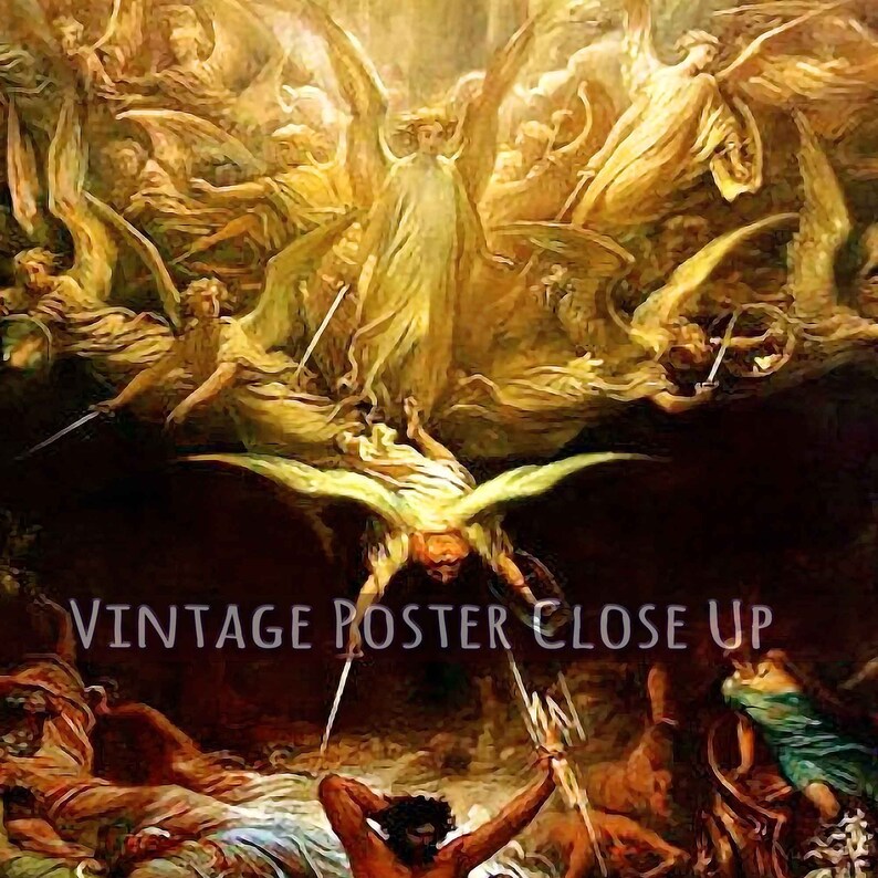 Christianity Poster, the Triumph of Christianity Over Paganism, Gustav Dore Print Uk, Eu Usa