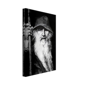 Odin Canvas Print - Odin Norse God Of Wisdom, War And Magic - Odin The Wanderer Canvas UK, EU USA Domestic Shipping