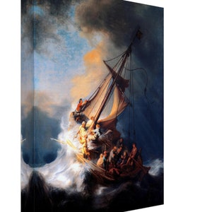 Storm Of The Sea Of Galilee Canvas Print, Rembrandt 1633 - Storm Of The Sea Of Galilee Canvas