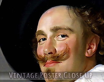 Laughing Cavalier Poster, Franz Hals - Laughing Cavalier Print UK, EU USA Domestic Shipping