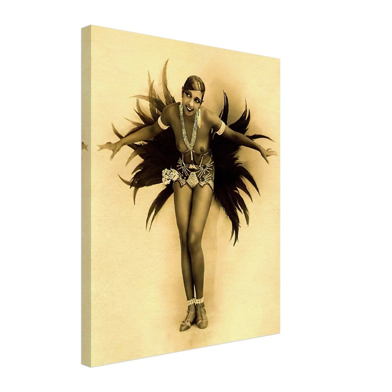 Josephine Baker Canvas Print: Vintage Roaring Twenties Jazz Age Art - Etsy