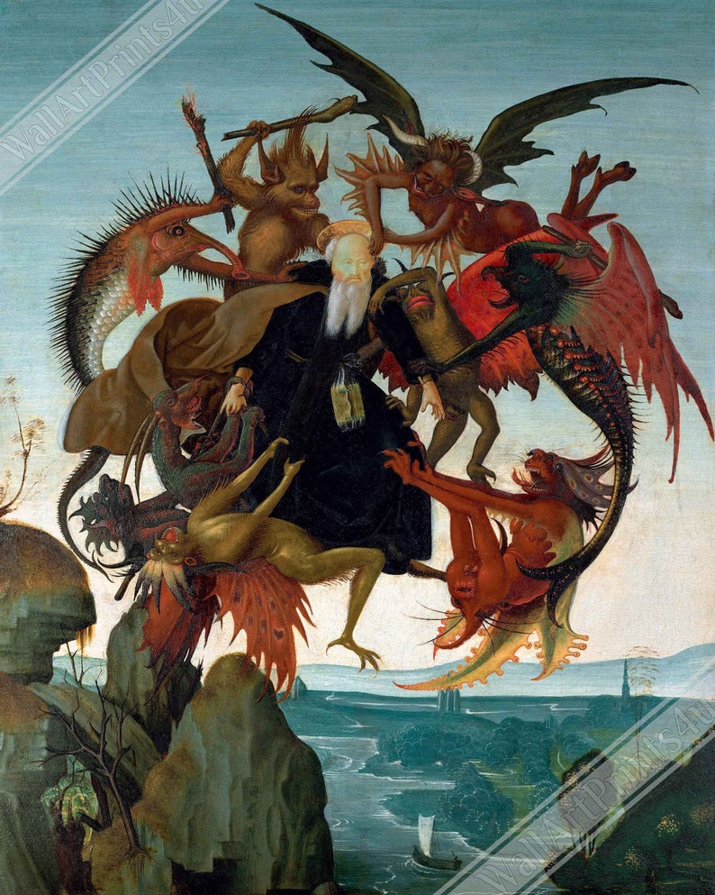 Michelangelo Poster Print Torment Of Saint Anthony Poster UK EU USA Domestic Shipping image 1