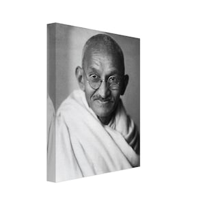 Mahatma Gandhi Leinwand, Vintage Foto - Kultige Mahatma Gandhi Leinwand Druck - Vater der Nation (Indien) UK, EU USA Inlandsversand