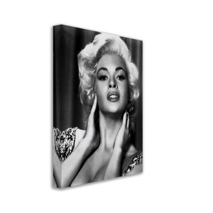 Jayne Mansfield Canvas, Sex Symbol, Rare Photo - Iconic Jayne Mansfield Canvas Print