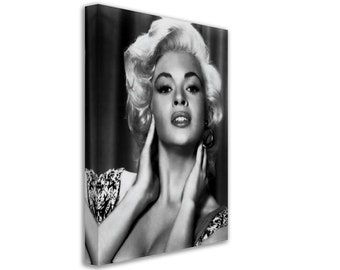 Jayne Mansfield Canvas Print, Sex Symbol Photo, Iconic Hollywood Star