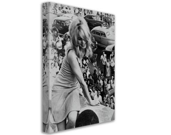 Impresión en lienzo de Brigitte Bardot: Fotografía vintage de Brasil, 1964