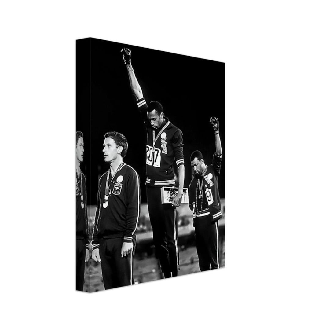 Black Power Canvas Famous Photo Print From 1968 Black Power Etsy