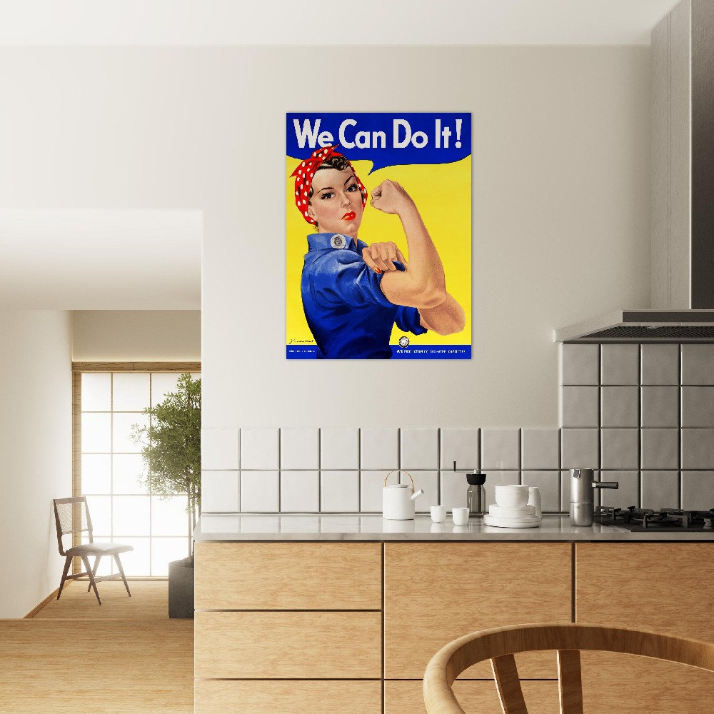 ロージー・ザ・リベッターのポスター：1943年製「We Can Do It」第二次