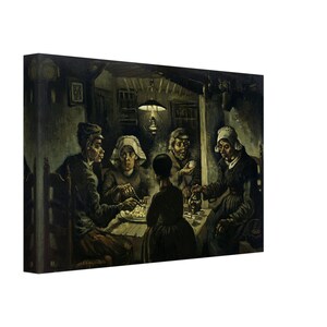 The Potato Eaters, Vincent Van Gogh  Canvas Print Classic Masterpiece Wall Art