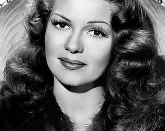 Rita Hayworth Poster: Vintage Hollywood Glamour Print