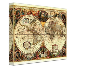 ビンテージ　70’s 世界地図　ワールドマップ　ポスター Amazon.co.jp: ポスター 世界地図 アンティーク風 マップ ヴィンテージ