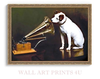 Vintage Nipper RCA Victor Dog and Phonograph Ceramic Figurine - Etsy