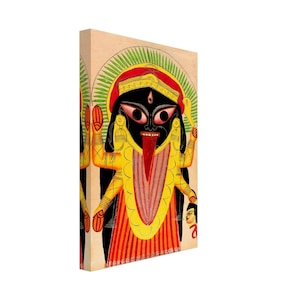 Kali Protection Canvas Print, Destroy Enemies, Ward Off Your Demons, Use For Kali Mantra Meditation UK, EU USA Domestic Shipping