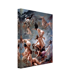 Witch Sabbath Canvas Luis Ricardo Falero Canvas Witches Going To Their Sabbath 1878 UK, EU, USA, Aus Domestic Shipping