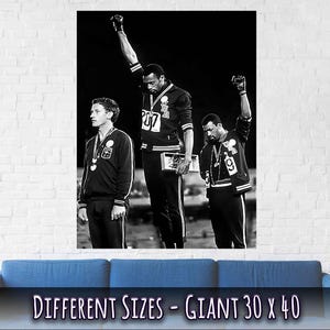 1968 Olympiade Black Power Salute Poster, Schwarze Geschichte Druck Bild 5