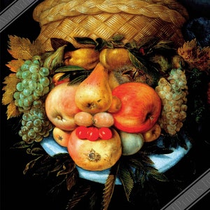 Das Obstkorb Poster - Giuseppe Arcimboldo Poster Print UK, EU USA Inlandsversand