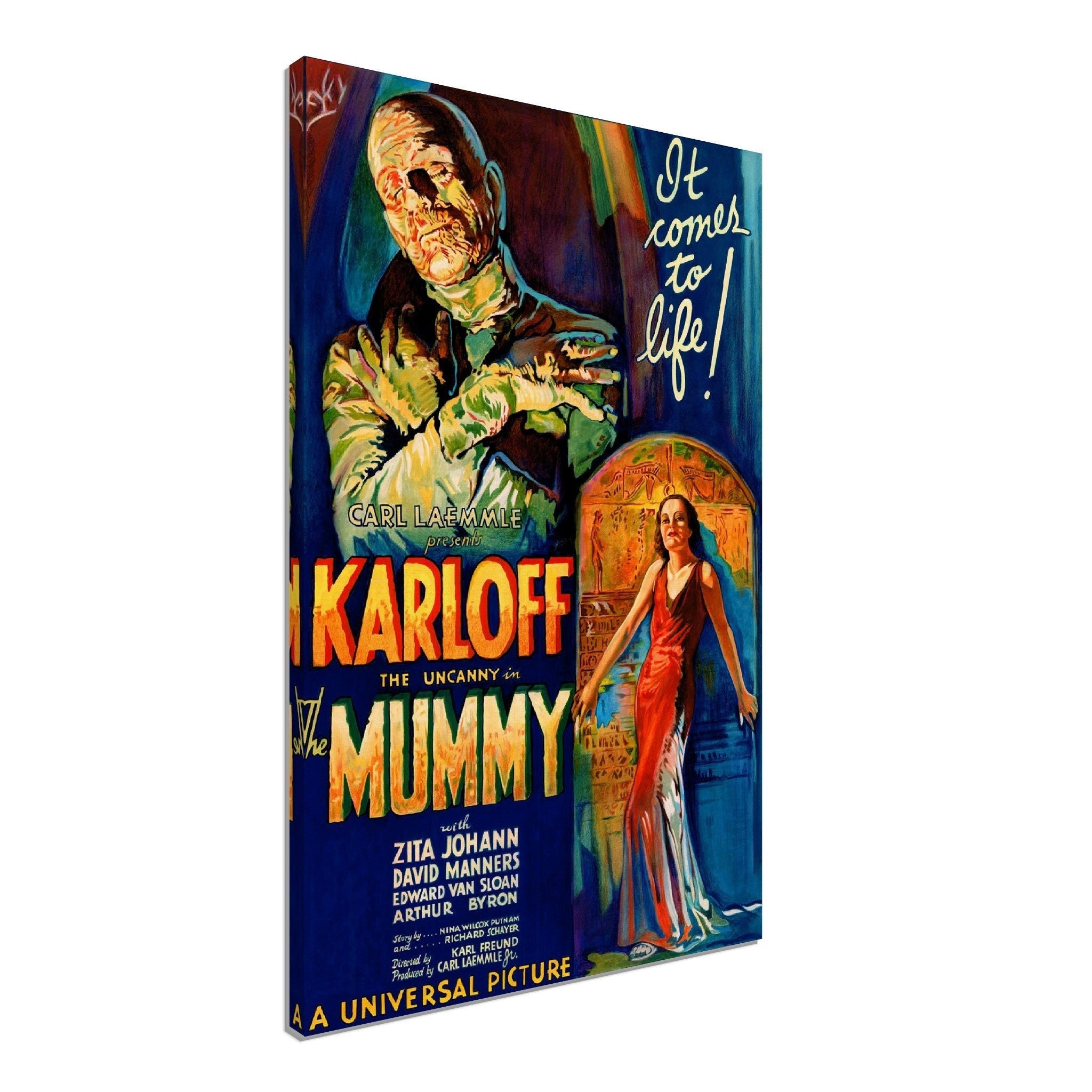 The Mummy 1932 Movie Poster Canvas Print - Vintage Horror Film Art - Etsy