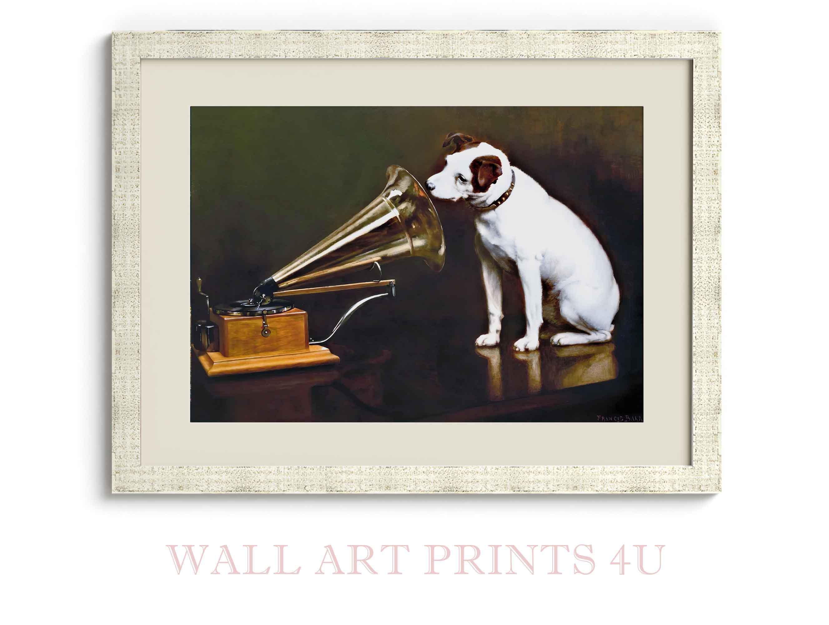 Vintage Nipper the Dog Art Print: HMV His Master's Voice (digital