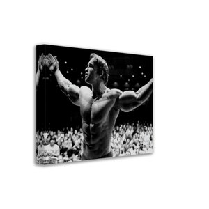 Arnold Schwarzenegger Leinwand Druck, Seven Time Mr Olympia, Vintage Photo Porträt - Arnold Schwarzenegger Leinwand