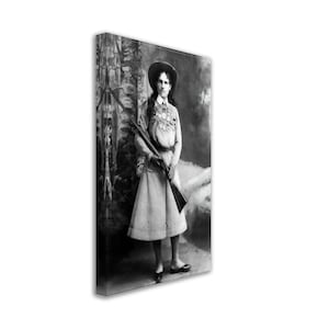 Annie Oakley Canvas, Sharp Shooter, Vintage Photo - Iconic Annie Oakley Canvas Print - Little Sure Shot.