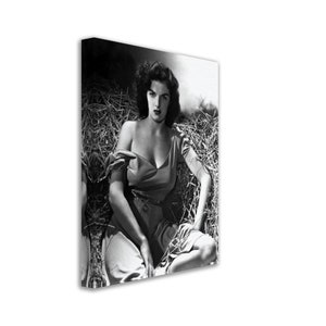 Toile Jane Russell, Les hommes préfèrent les blondes, photo vintage - Impression sur toile emblématique de Jane Russell.