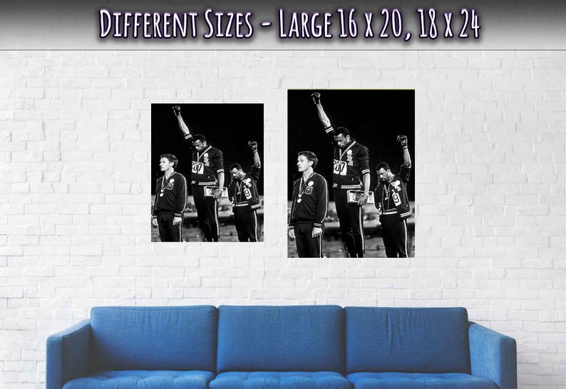 1968 Olympiade Black Power Salute Poster, Schwarze Geschichte Druck Bild 3