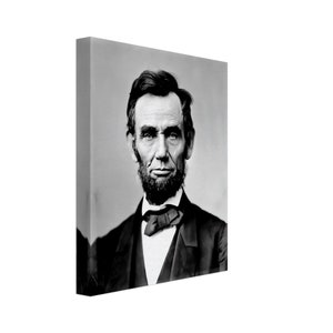 Abraham Lincoln Canvas Print, 16th President Of USA, Vintage Photo Portrait - Abraham Lincoln Canvas