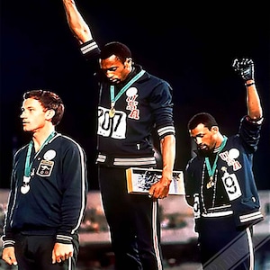 Black Power Poster, Famous Photo Print From 1968, Vintage Black History Salute Poster UK, EU USA Domestic Shipping