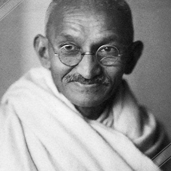 Mahatma Gandhi Poster, Vintage Foto - Kultiger Mahatma Gandhi Druck - Vater Der Nation (Indien) UK, EU USA Inlandsversand