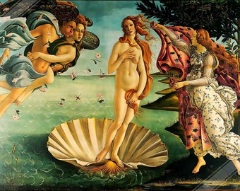 Birth Of Venus Poster: Sandro Botticelli Fine Art Print From 1480