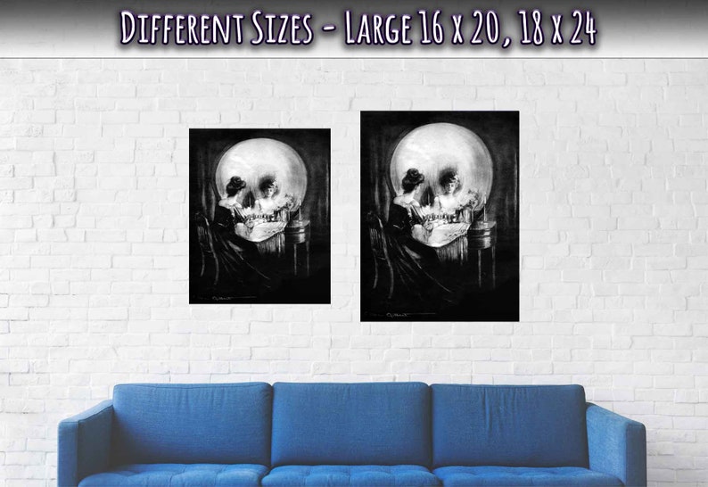 All is Vanity Poster Human Skull Illusion Poster All is Vanity Print Charles Allan Gilbert UK
