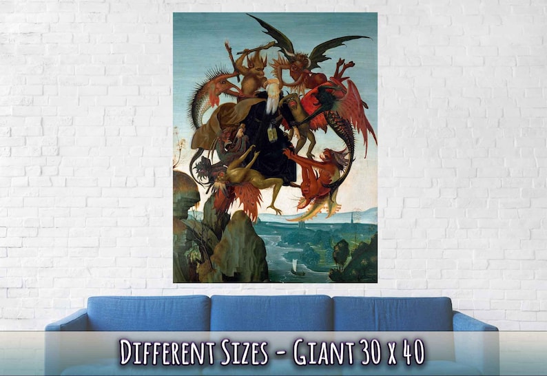 Michelangelo Poster Print Torment Of Saint Anthony Poster UK EU USA Domestic Shipping image 4