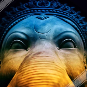 Poster di Ganesha, dio indù del successo, saggezza, stampa della statua di Ganesha, rimozione degli ostacoli nel Regno Unito, spedizione nazionale UE-USA