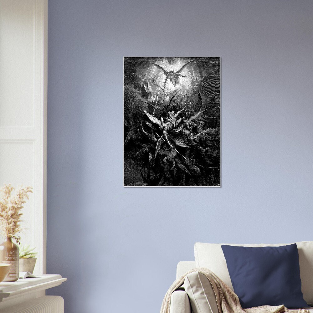 Gustav Dore Paradise Lost Illustration Poster: Milton Epic Poem Art ...