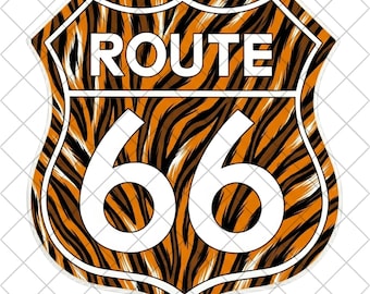 Djurtryck med hundraårsjubileumsmotiv från Route 66 i PNG-format, västerländsk boho-sublimeringsdesign (digital nedladdning)