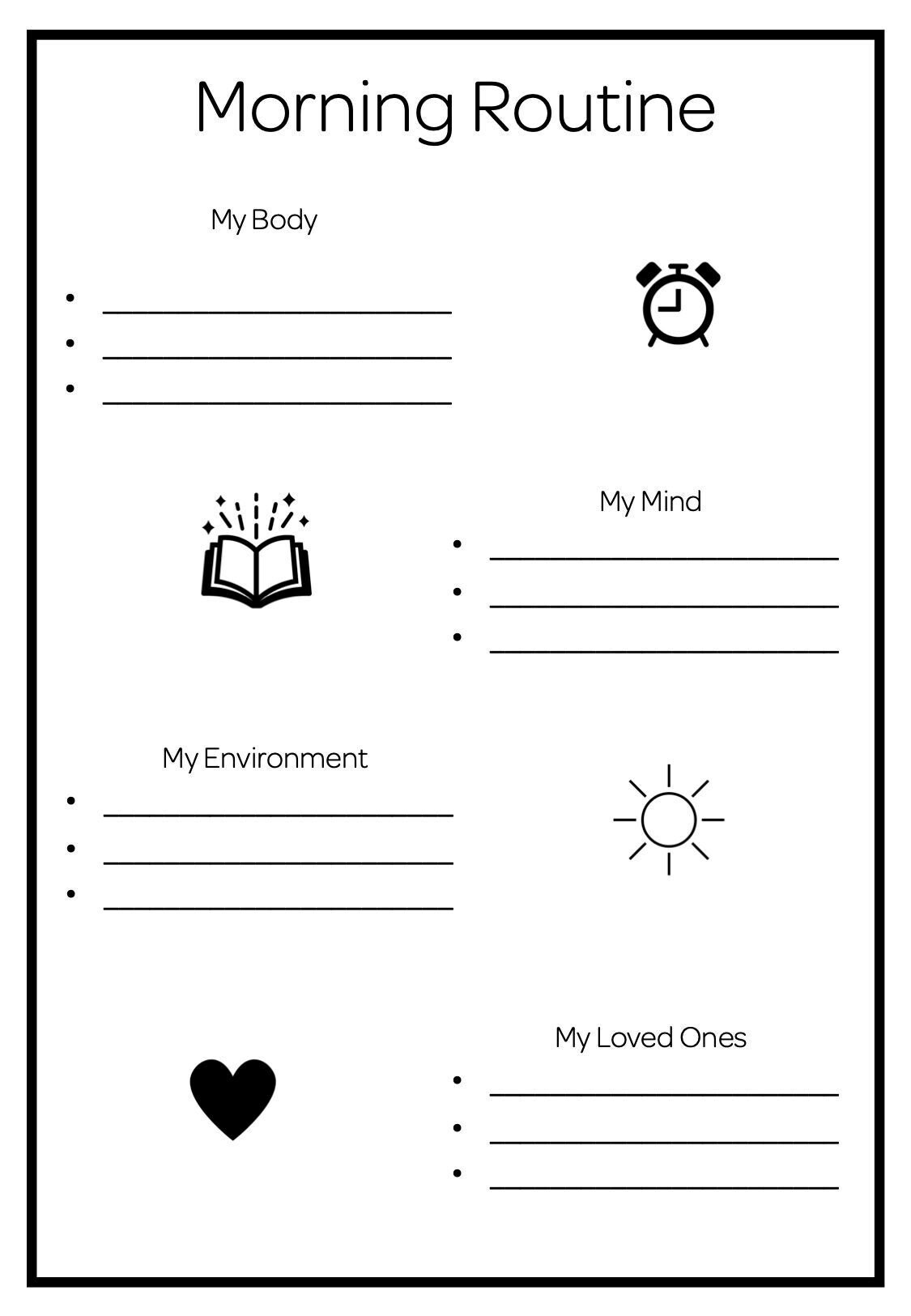 Morning Routine Organiser - Etsy