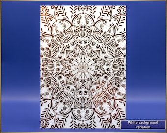 Butterflies - Holographic Foil Print - Mandala - A4 format