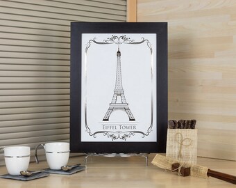 Eiffel Tower - Holographic Foil Print - Monument - Max. A4 format