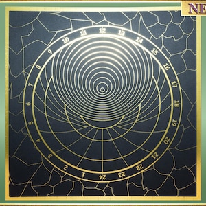 Quatrième Horloge Astronomique - Imprimé Holographique - Mandala - Format 20x20 cm