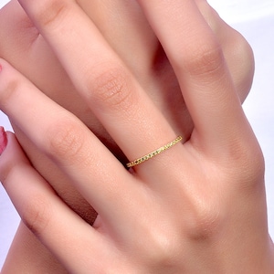 14k Yellow Gold Peridot Wedding Band, August Birthstone Ring, Classic Wedding Ring, Women Wedding Band, Anniversary Ring
