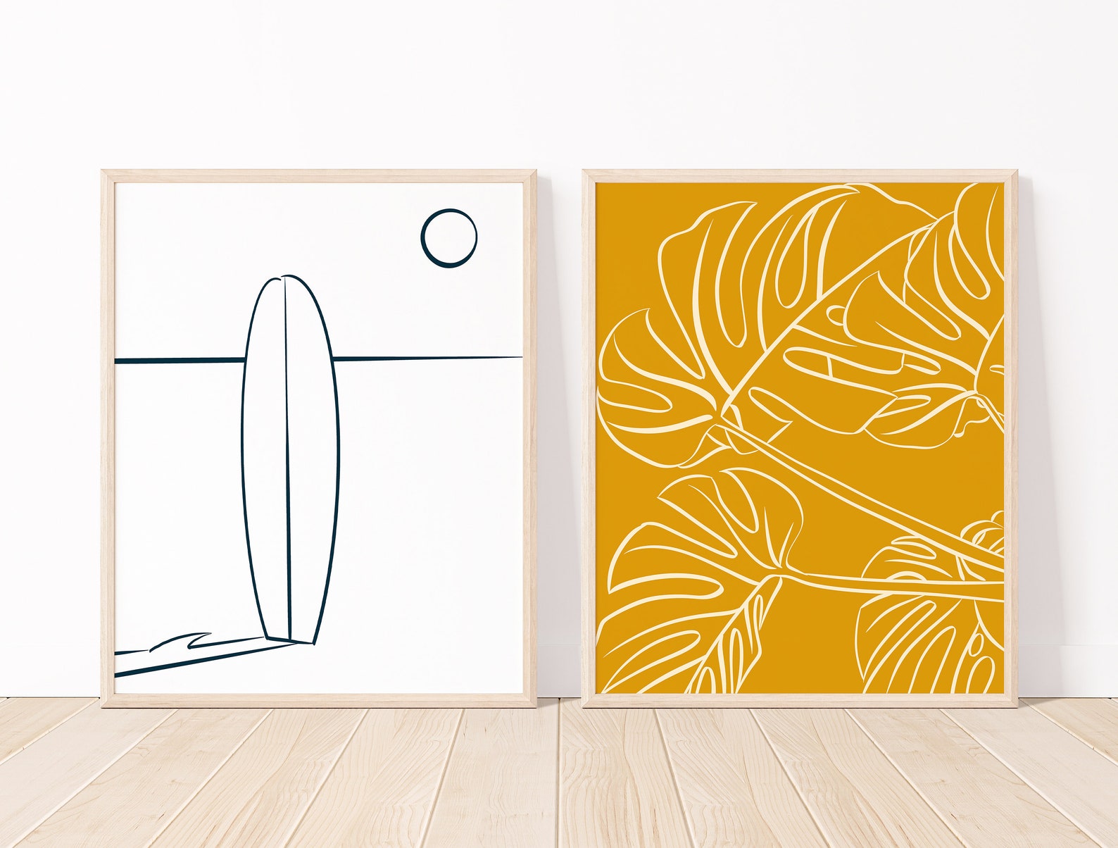 Beach House Gallery Wall Printable Art Set of 7, Coastal Aesthetic ...