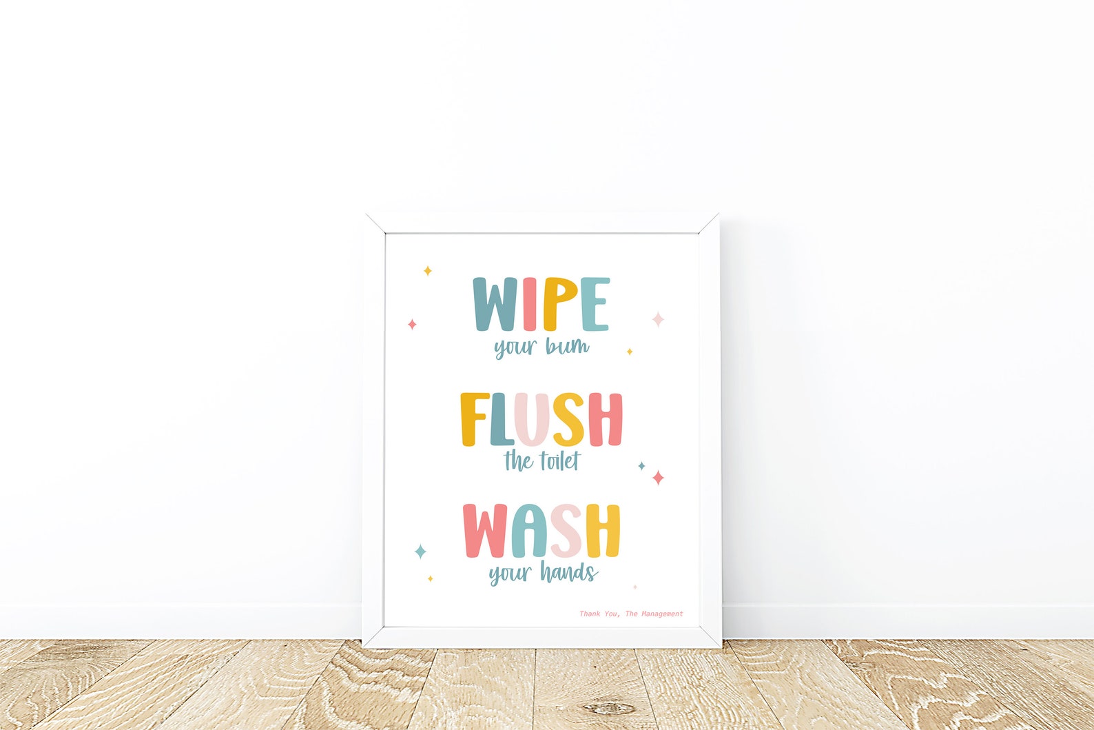Kids Bathroom Art Printable Funny Bathroom Poster Wipe - Etsy