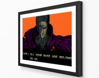 All Your Base Are Belong To Us Poster - Classic Meme Print