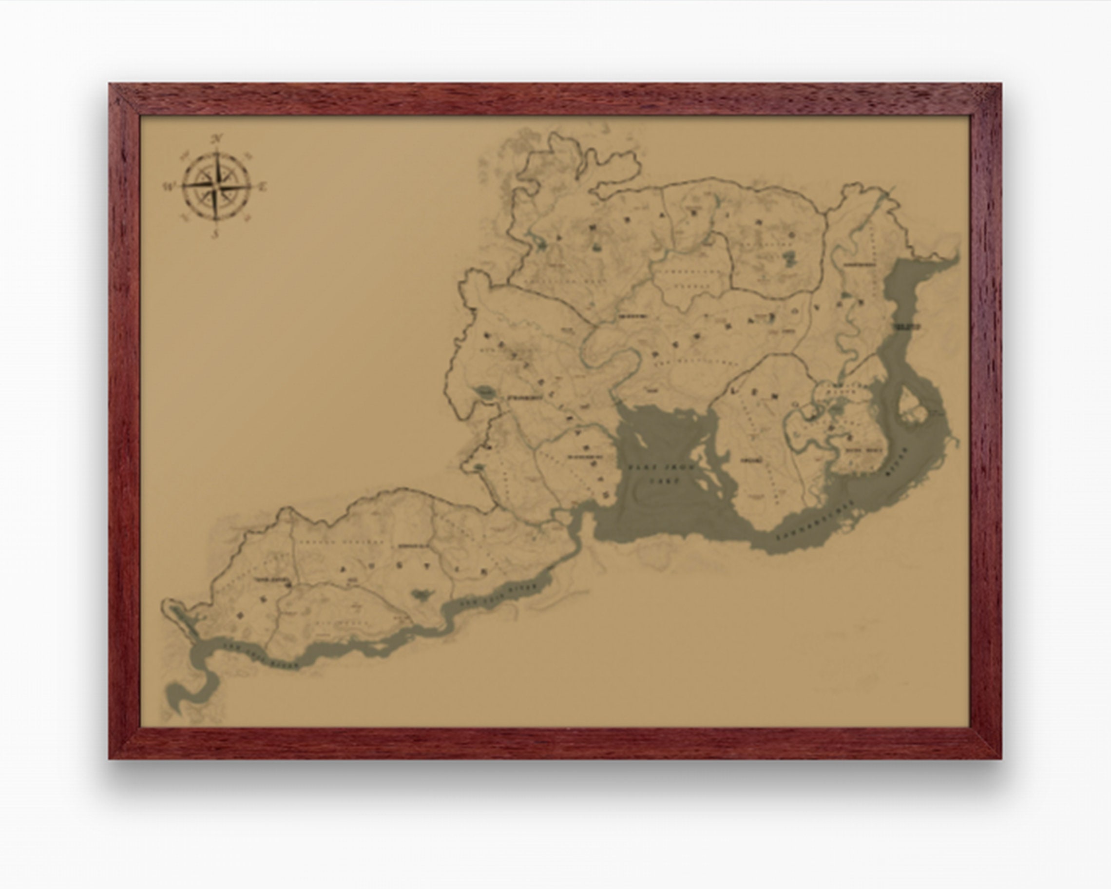 Map Of The States RDR2 Classic Game Maps Etsy Il Fullxfull.4887316621 2cvc