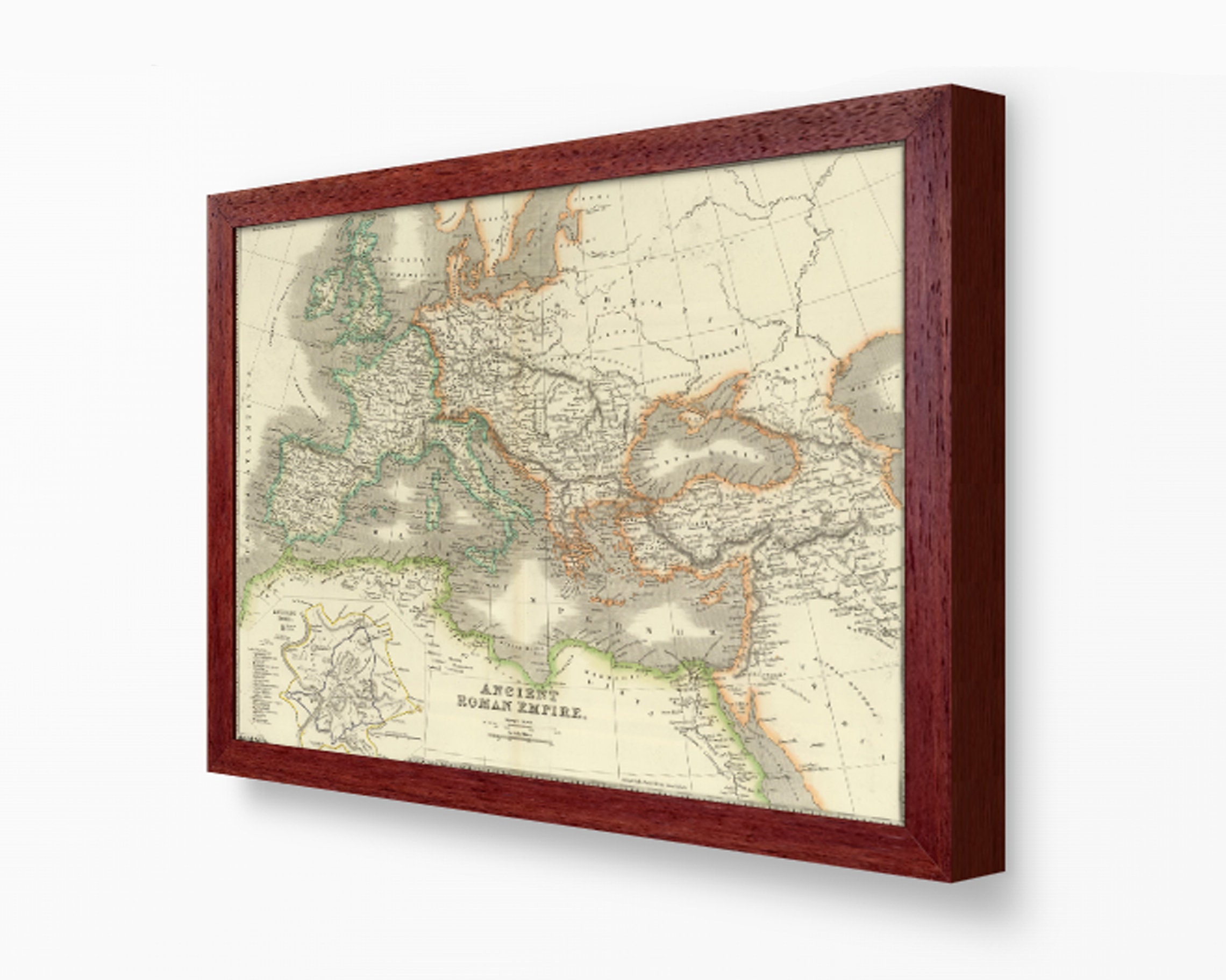 Ancient Roman Empire Map of Europe Classic Maps Etsy Australia